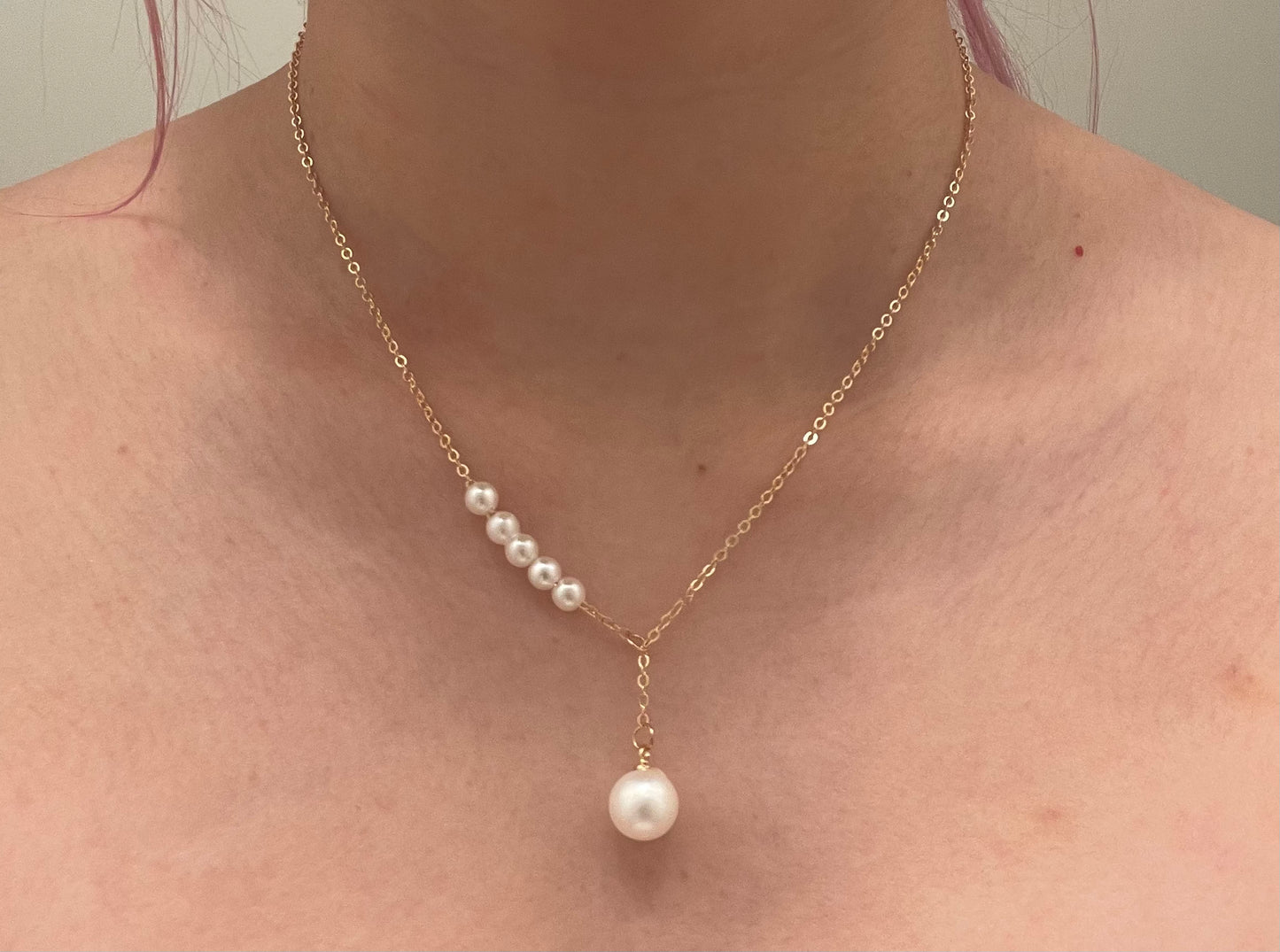 Sky drop pearl Necklace