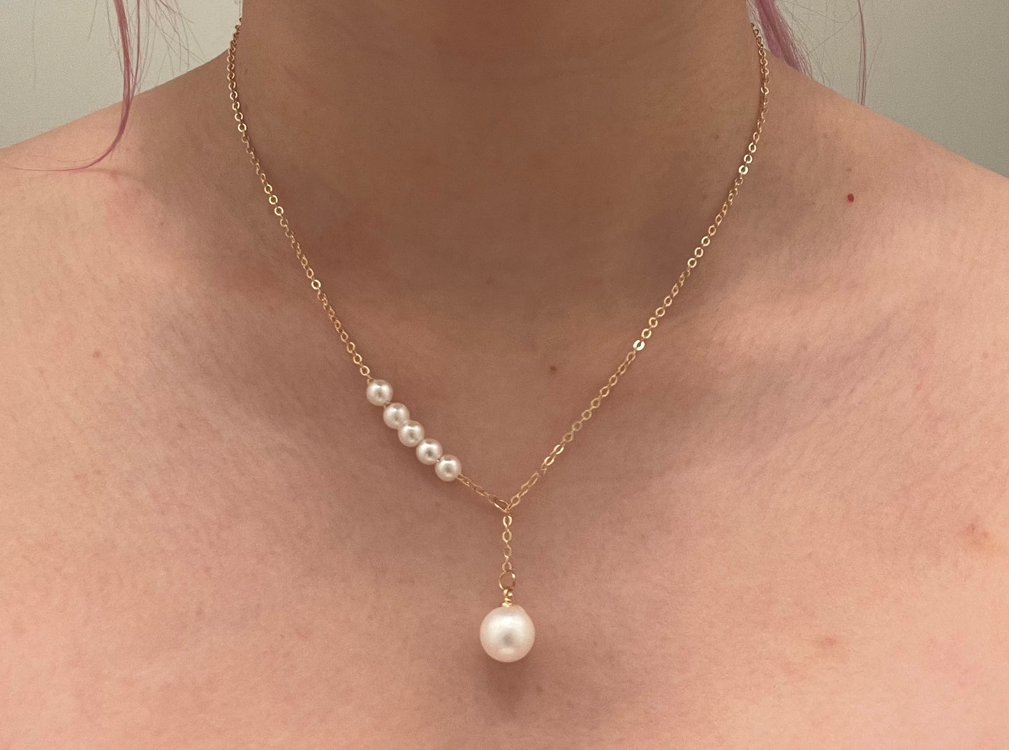 Sky drop pearl Necklace