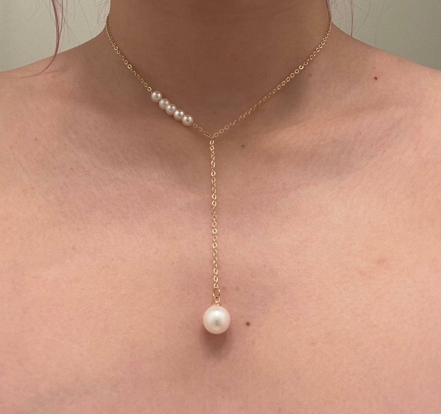 Sky drop pearl Necklace